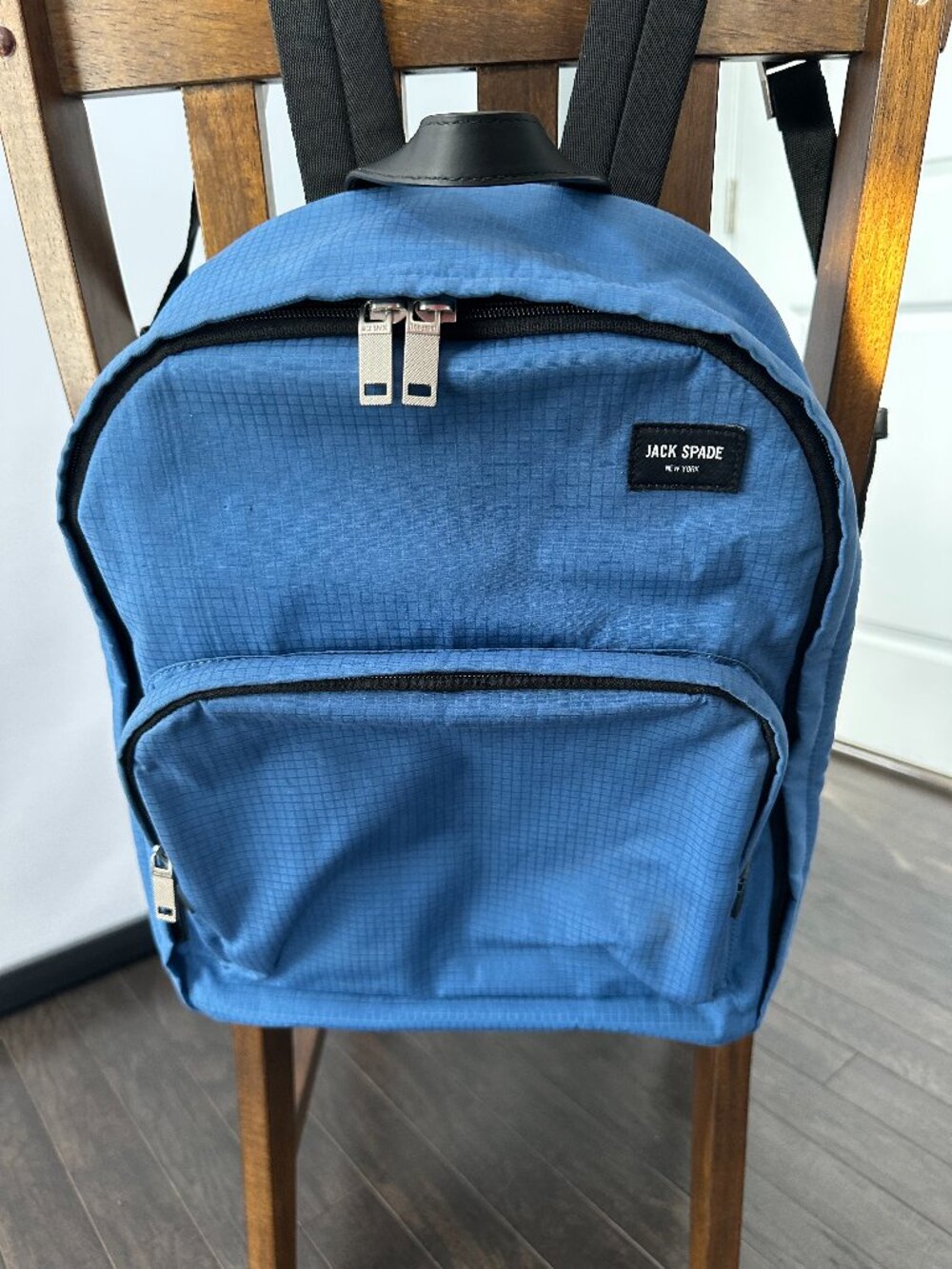 Jack Spade Men's Admiral Blue Solid Ripstop Bookpack/Backpack